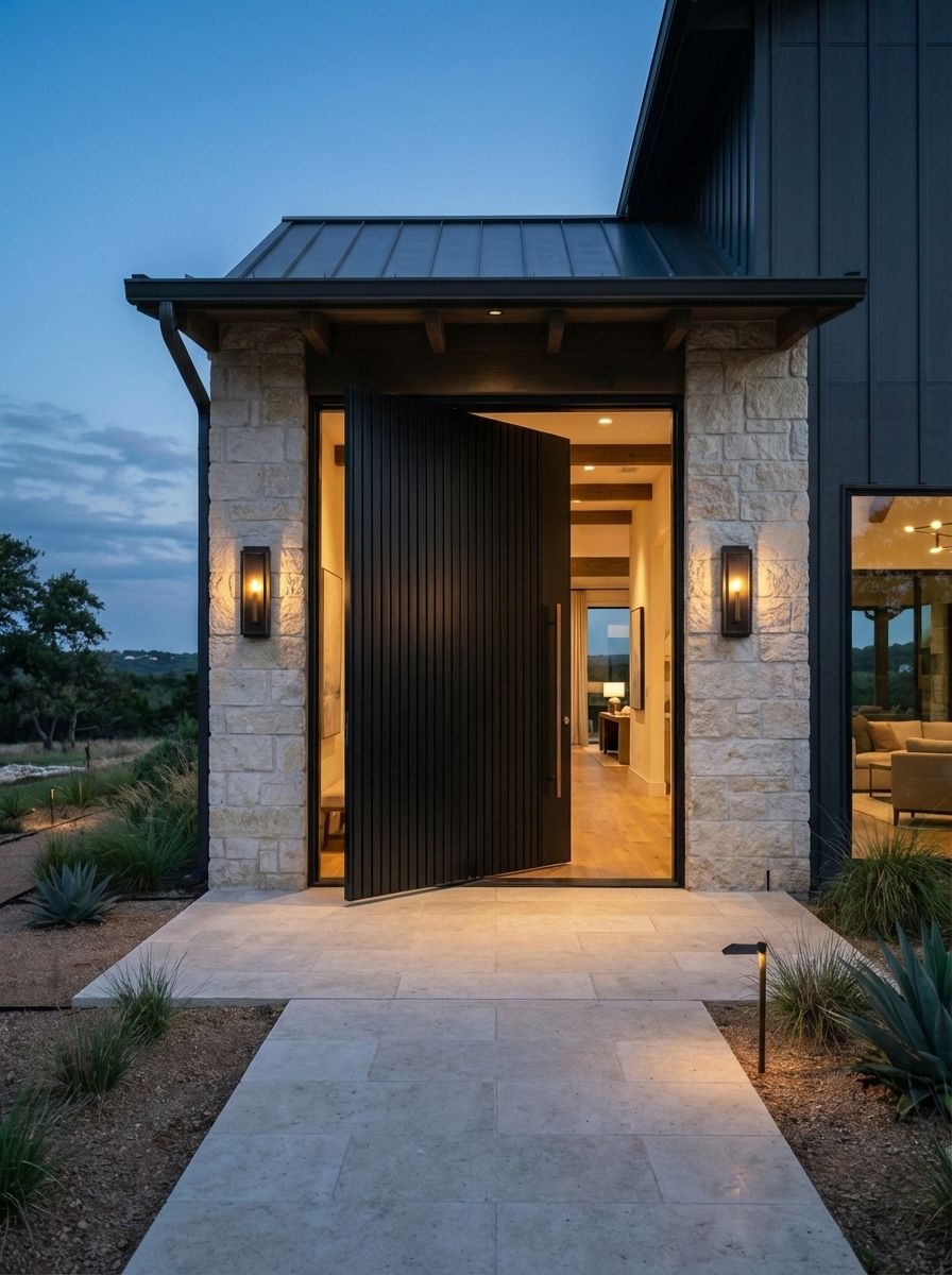 Solid Pivot Door